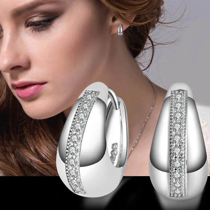 pendientes mujer moda 925 Sterling Silver