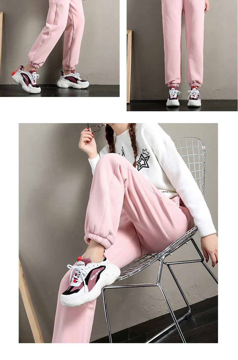 Pantalones de mujer para invierno.       Pants Fashion Casual Soild Color Leggings