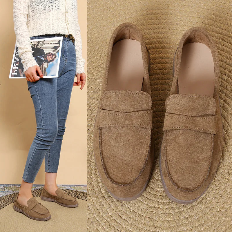 Zapatillas para mujer cómodas y elegantes  comfortable and versatile flat loafers Woman Casual Lightweight