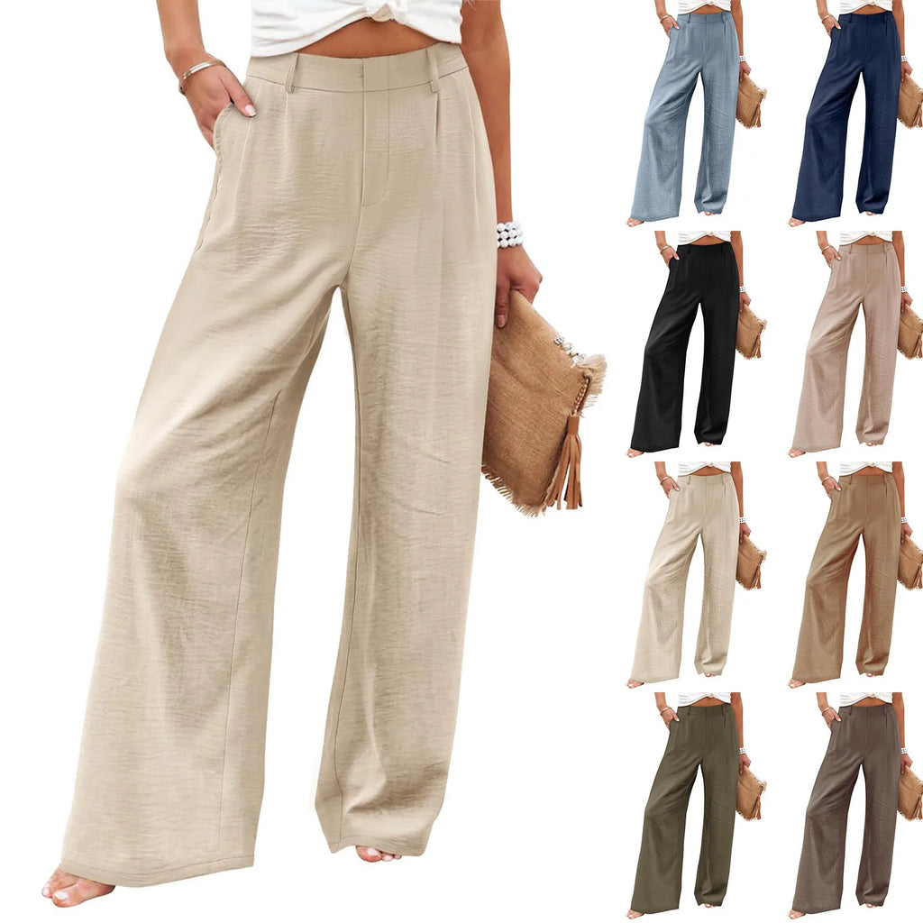 Women's Wide Leg Pants High Elastic