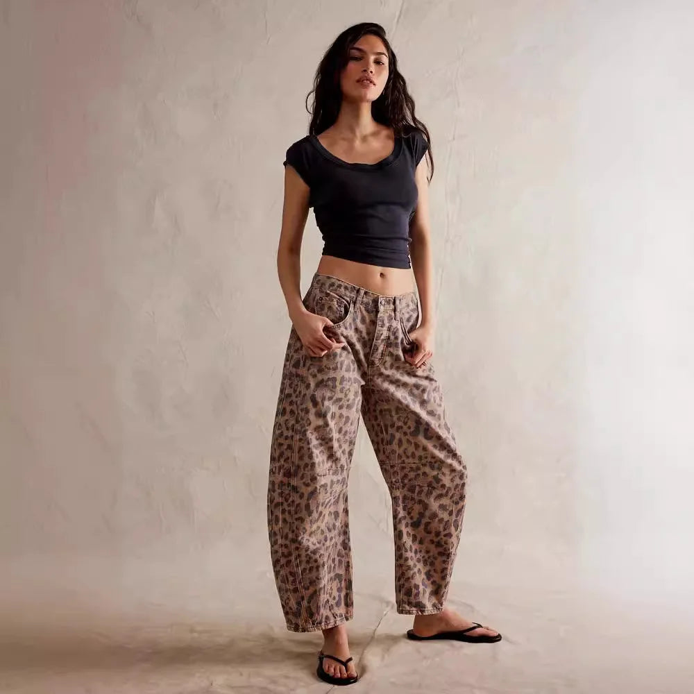 Cotton Denim Long Jeans For Women