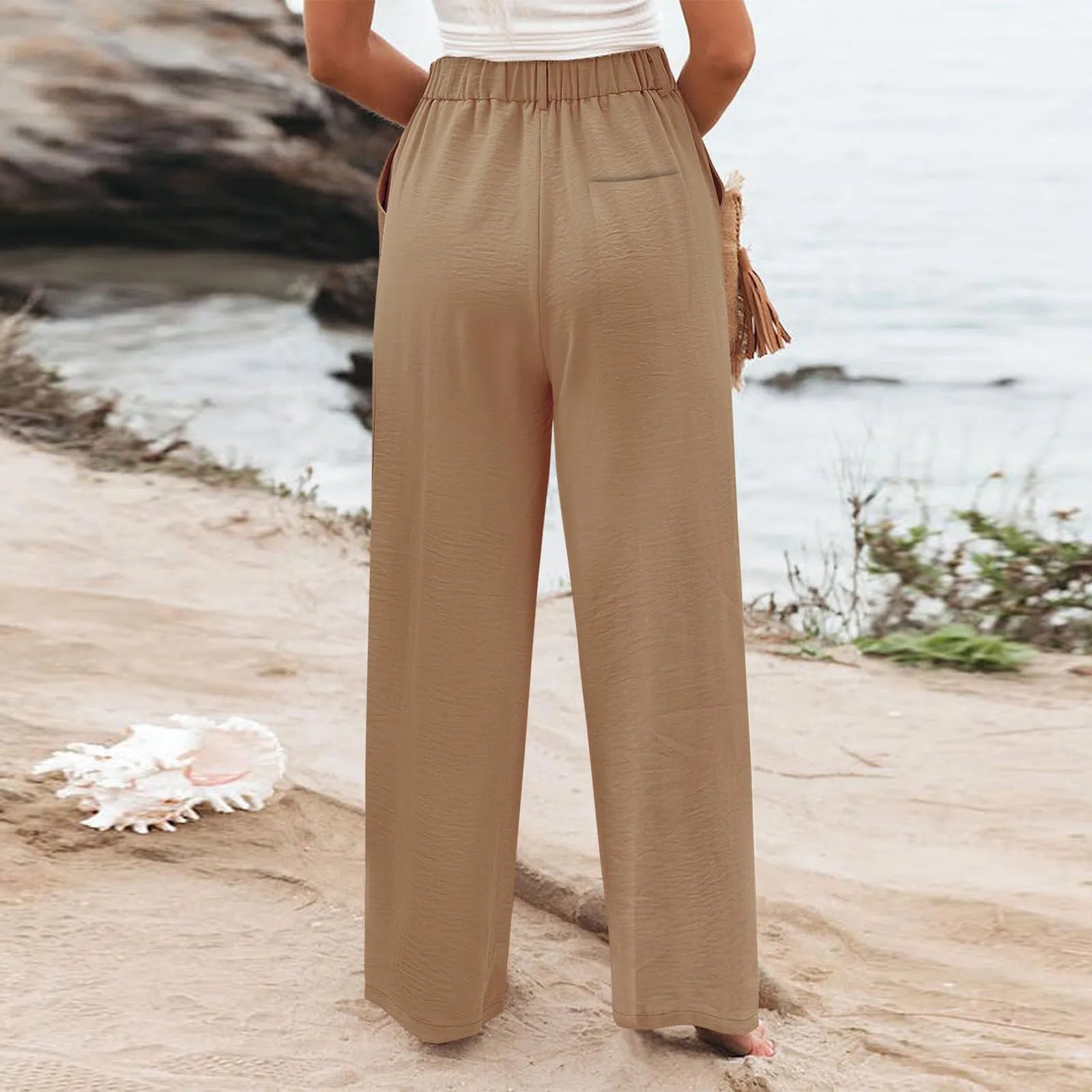 Women's Wide Leg Pants High Elastic
