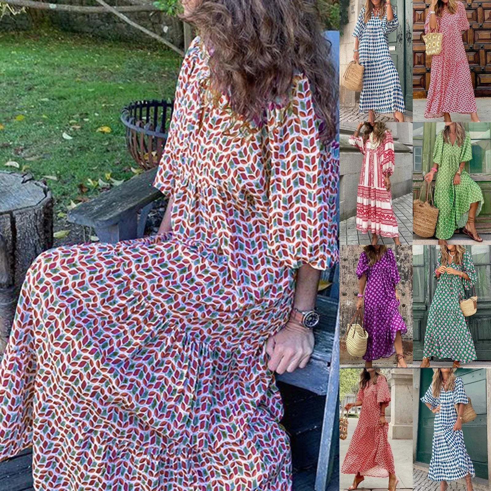 Vestido boemio y casual