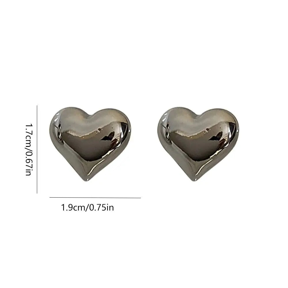 Pendientes en forma de corazón