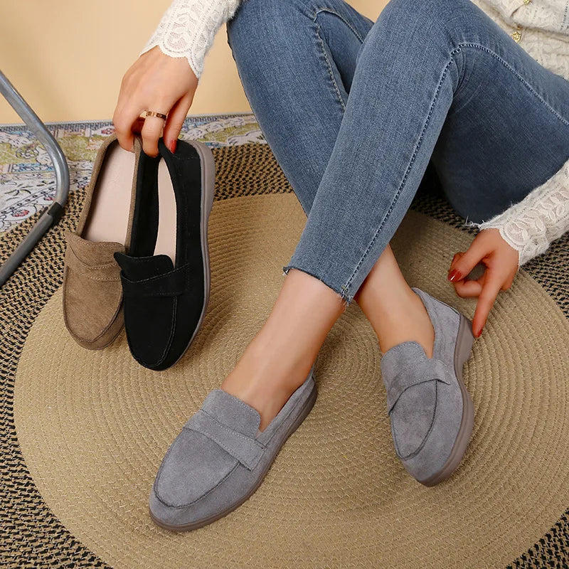 Zapatillas para mujer cómodas y elegantes  comfortable and versatile flat loafers Woman Casual Lightweight