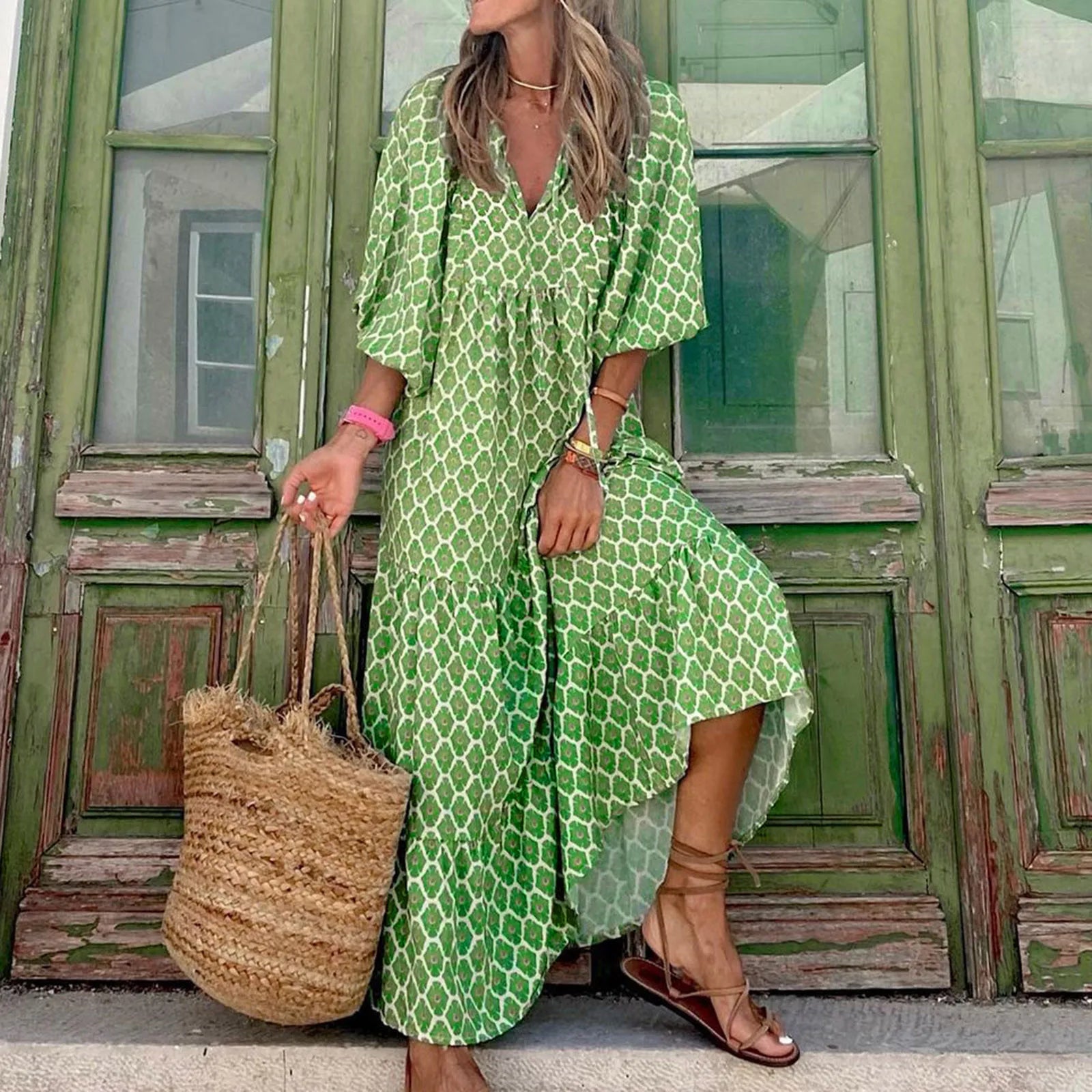 Vestido boemio y casual