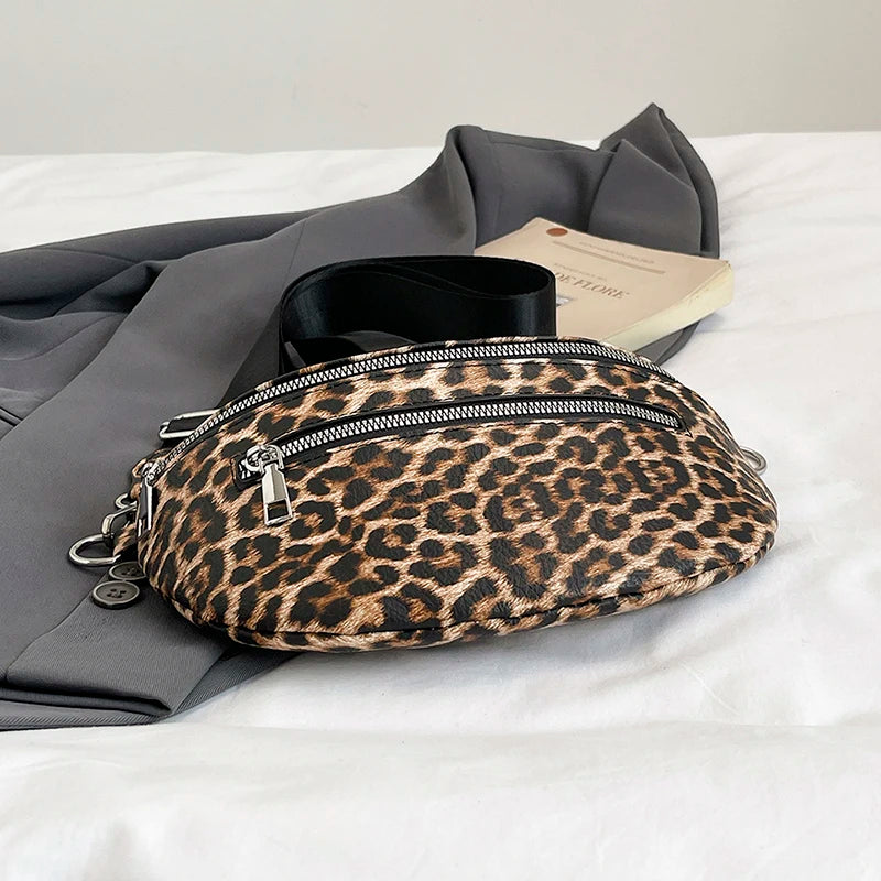 Woman Chest Pack Fashion Leopard Print