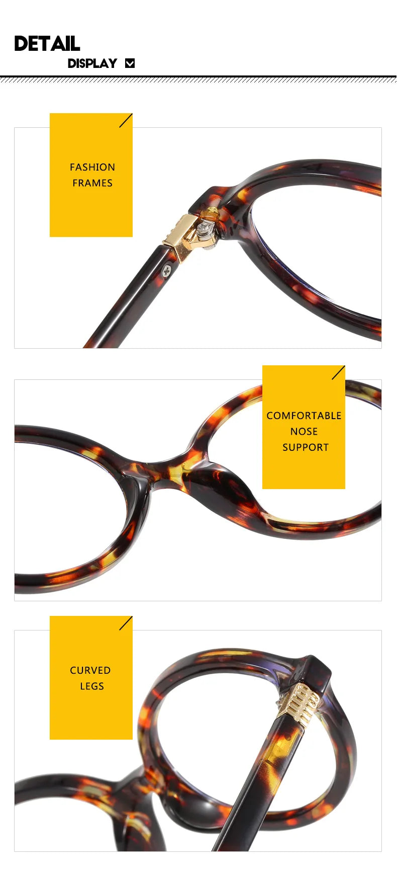 Vintage Oval glass 
Lentes vintage a la moda