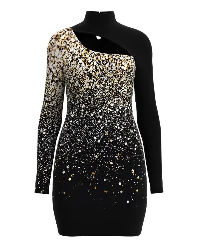 Elegant Women Dresses Fashion Glitter.Vestido elegante con brillos ,ceñido al cuerpo ideal para salidas formales ,bailes