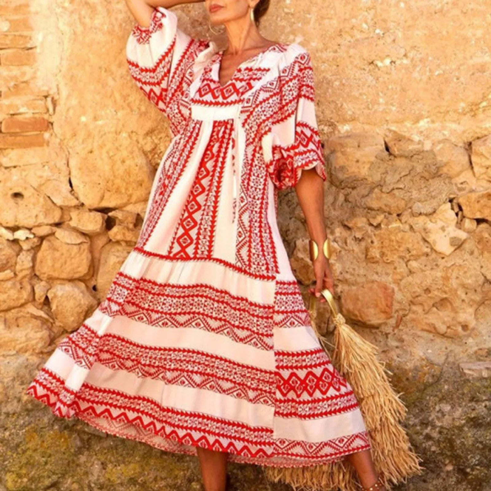 Vestido boemio y casual