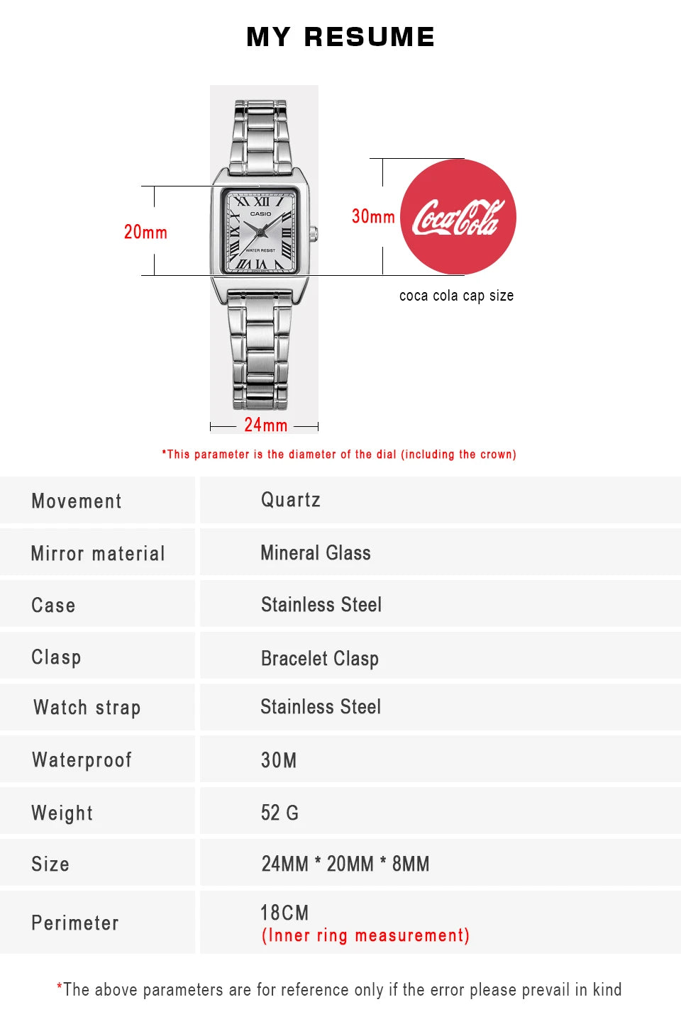 Casio watch for women