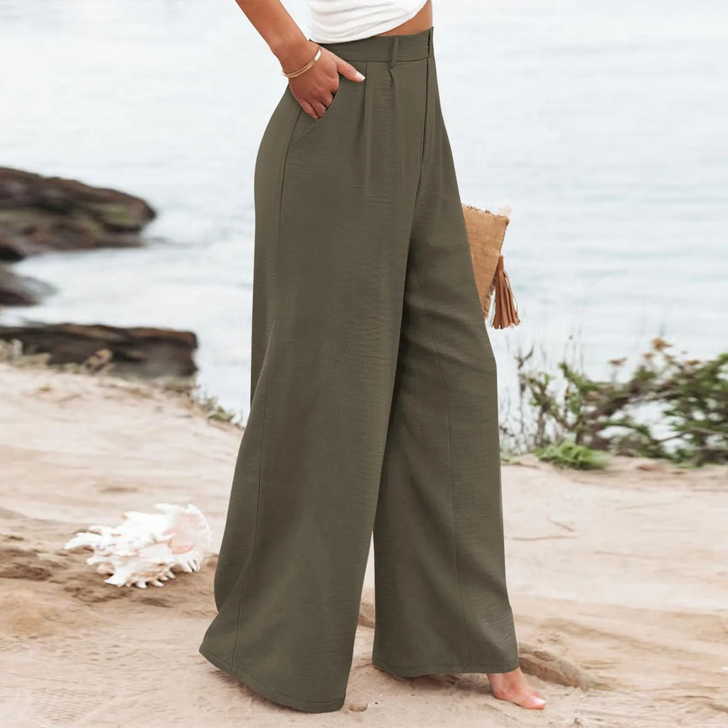 Women's Wide Leg Pants High Elastic