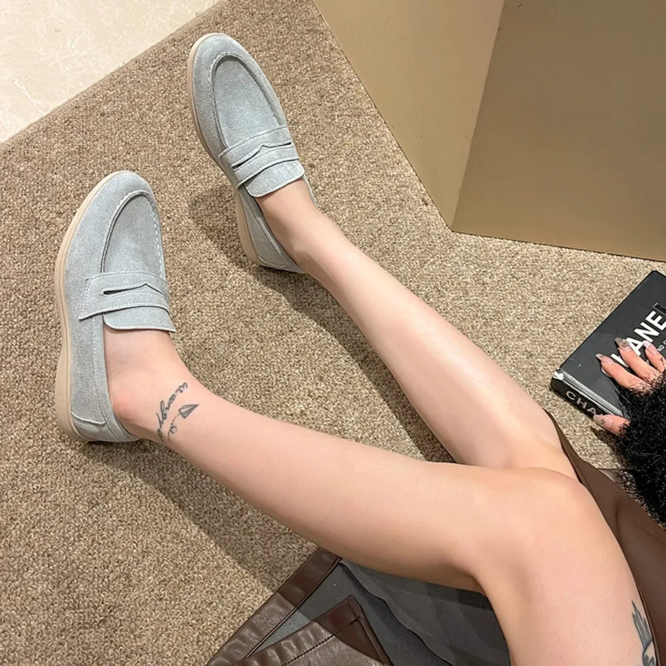 Zapatillas para mujer elegantes y cómodas Comfortable Low Top Shoes Solid Color High Quality Simple Flat Women's Shoes