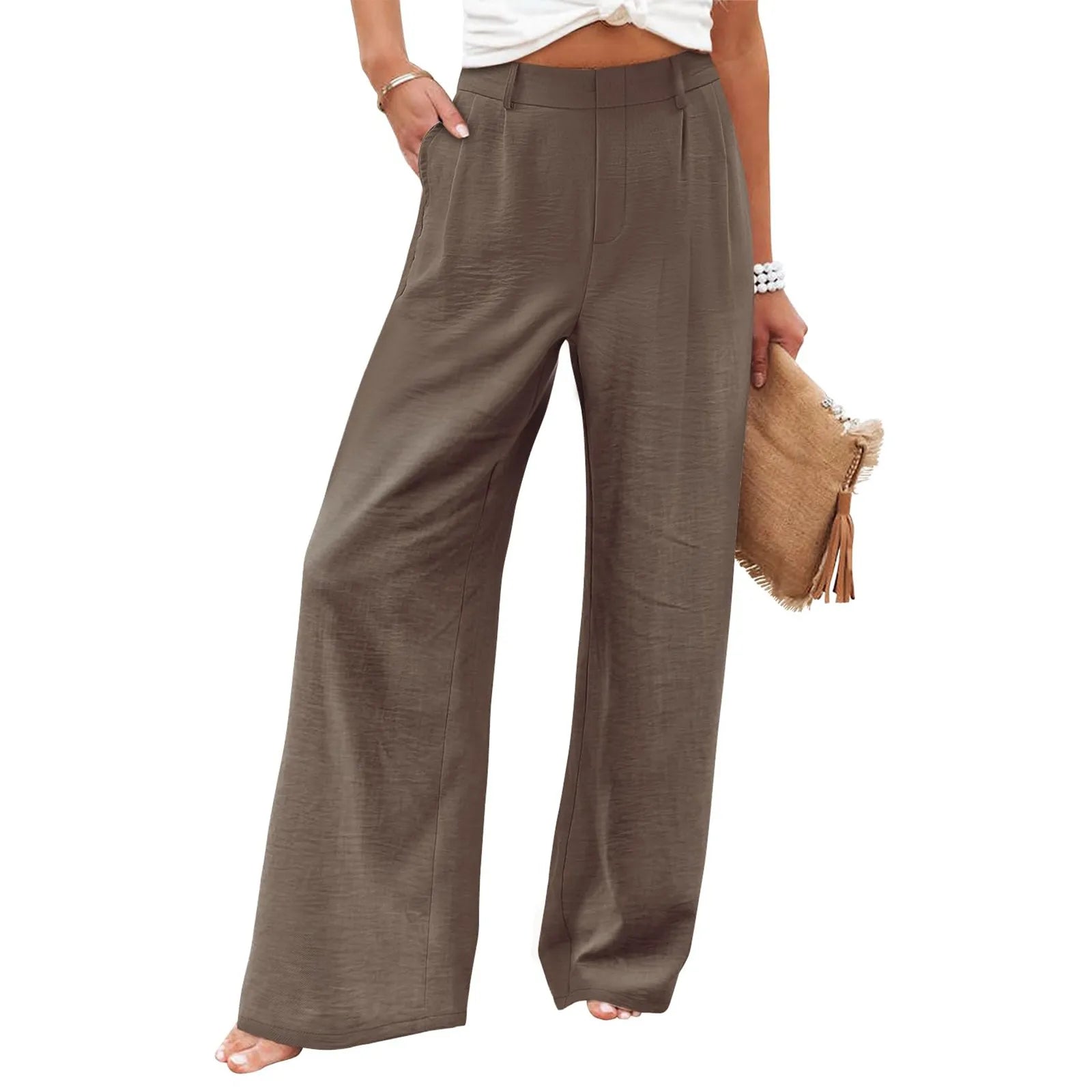 Women's Wide Leg Pants High Elastic