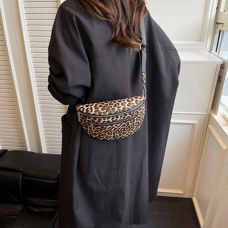 Woman Chest Pack Fashion Leopard Print