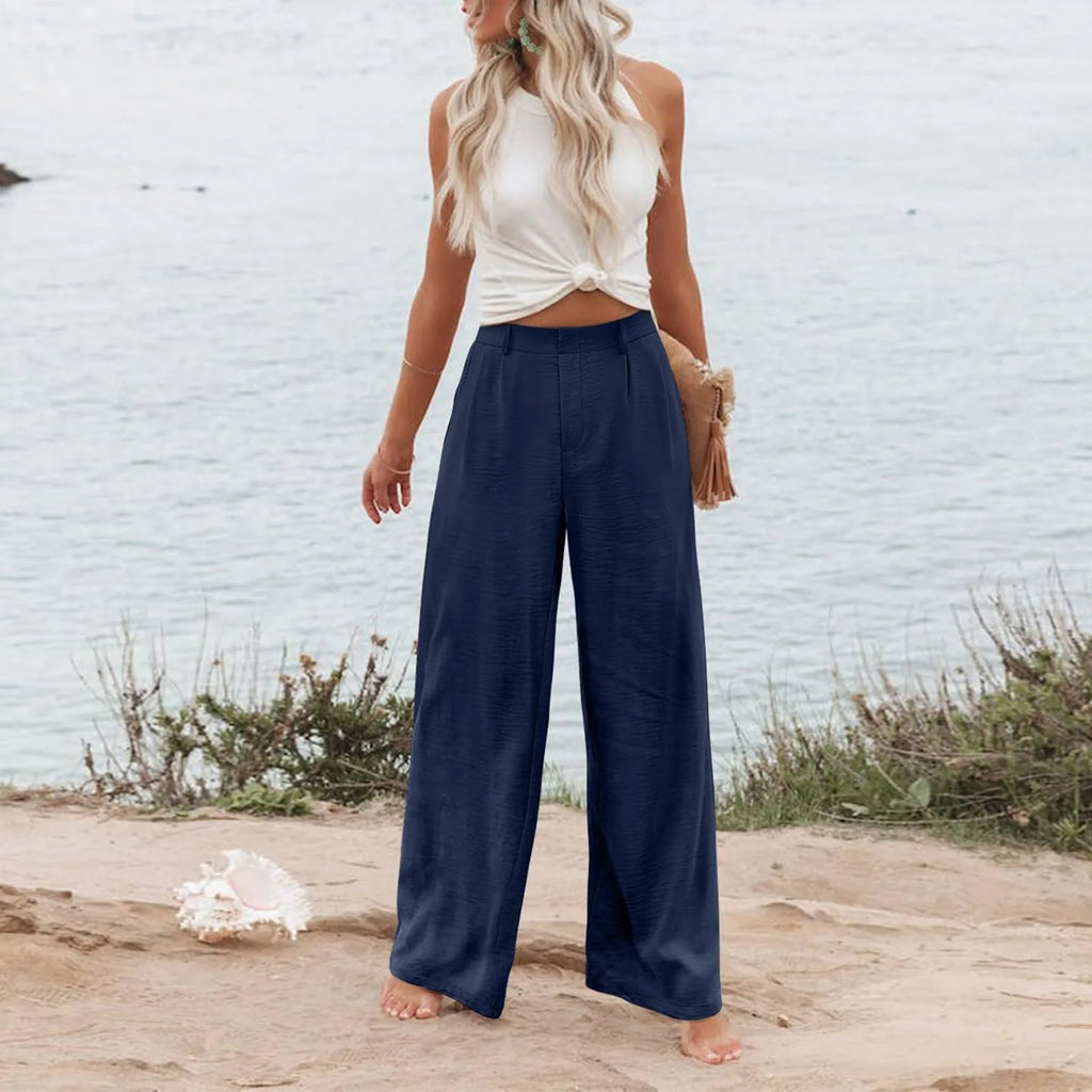 Women's Wide Leg Pants High Elastic