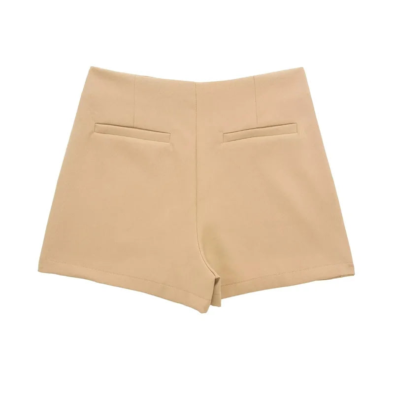 Women Casual Bermuda Shorts Woman Skirt Shorts,pantalones con faldas y corte asimétrico