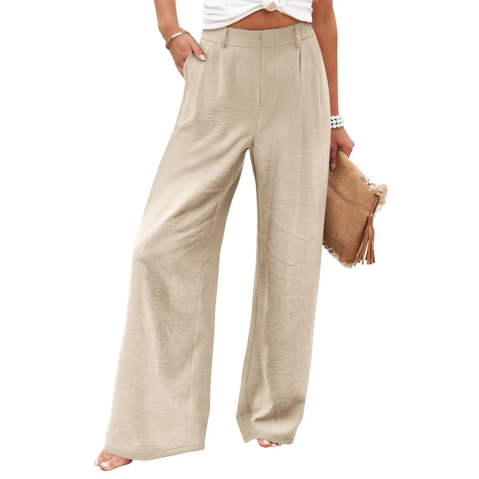 Women's Wide Leg Pants High Elastic