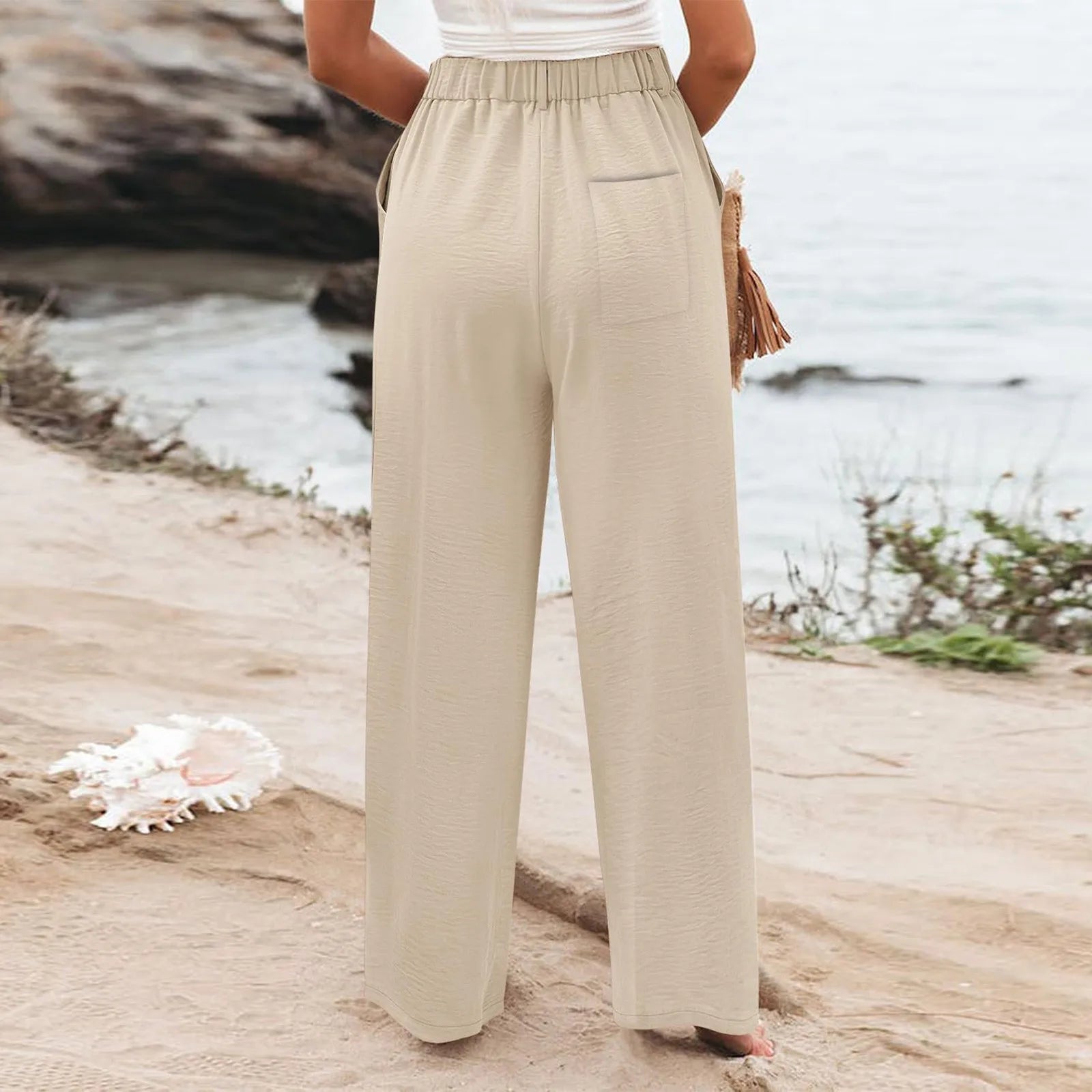 Women's Wide Leg Pants High Elastic