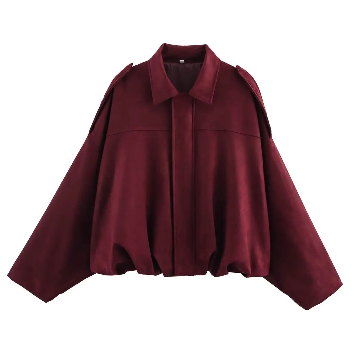 Bomber Jacket Spring Oversize Solid Bomber Coat