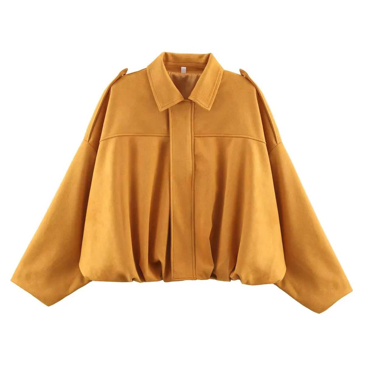 Bomber Jacket Spring Oversize Solid Bomber Coat