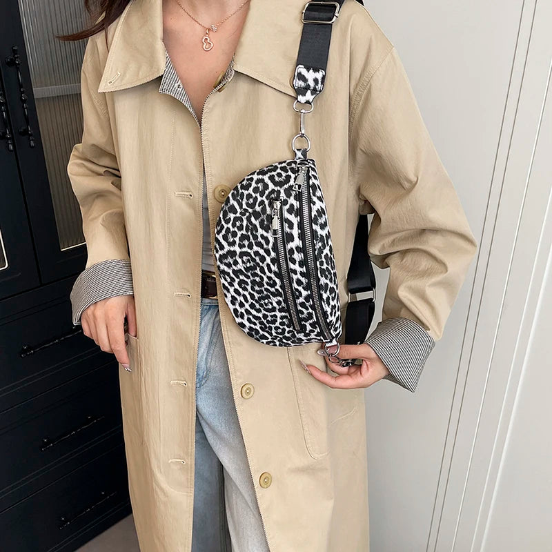 Woman Chest Pack Fashion Leopard Print