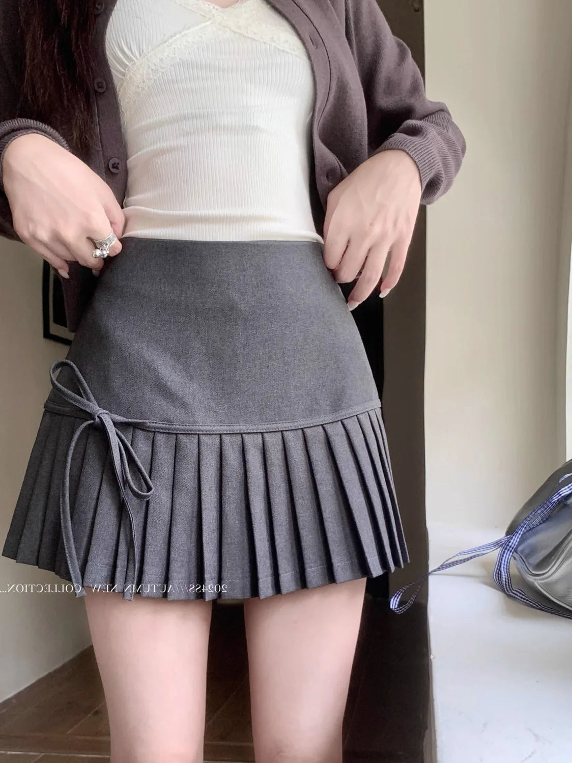 Women Summer Anti-Light Polyester Pleated Skirts