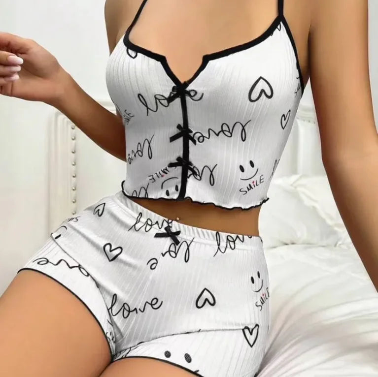 2 Piece Sets Womens Pajamas Two-Piece.Conjunto de 2 piezas sexy , ideal para dormir