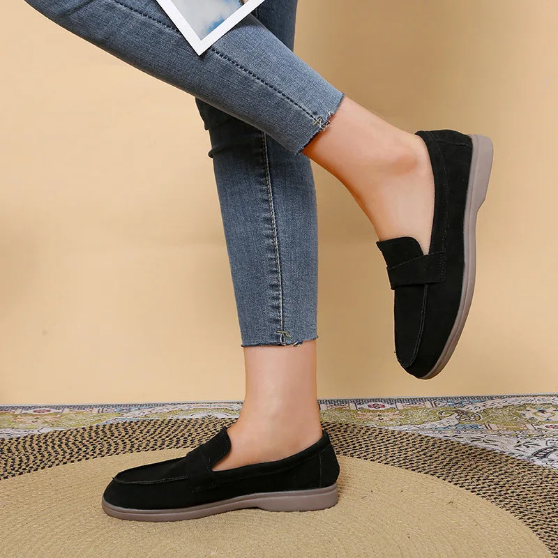 Zapatillas para mujer cómodas y elegantes  comfortable and versatile flat loafers Woman Casual Lightweight