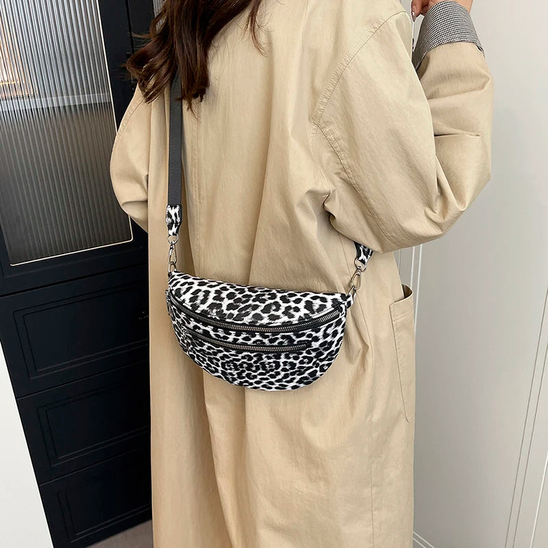 Woman Chest Pack Fashion Leopard Print