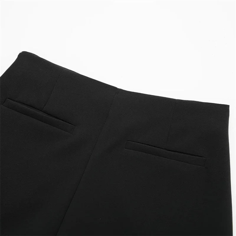 Women Casual Bermuda Shorts Woman Skirt Shorts,pantalones con faldas y corte asimétrico