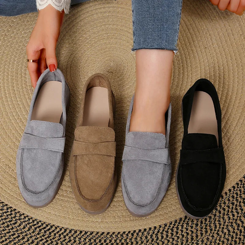 Zapatillas para mujer cómodas y elegantes  comfortable and versatile flat loafers Woman Casual Lightweight