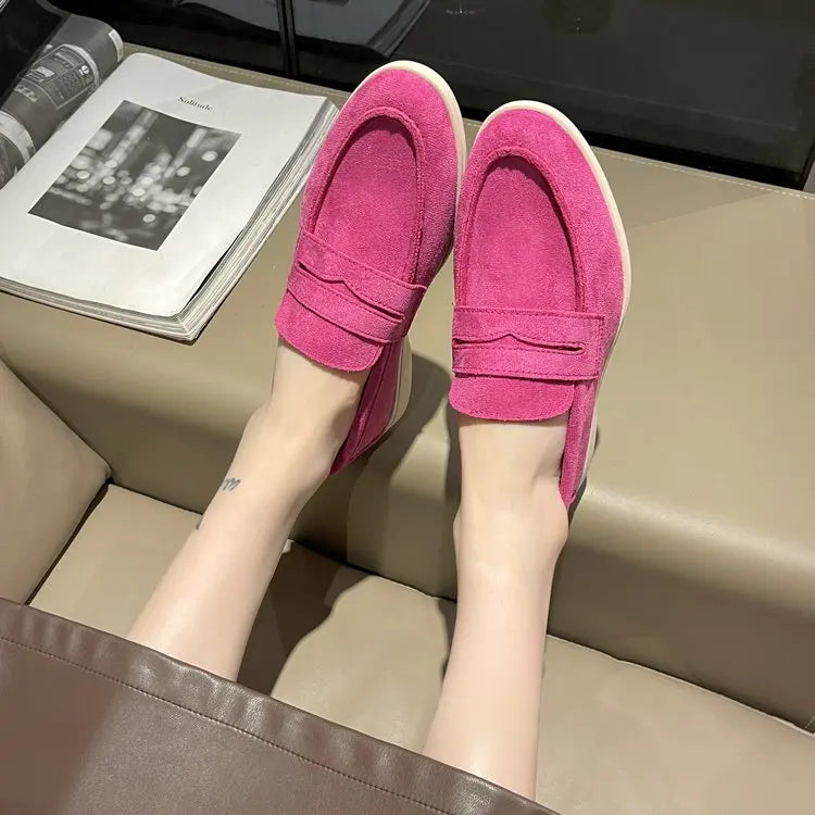 Zapatillas para mujer elegantes y cómodas Comfortable Low Top Shoes Solid Color High Quality Simple Flat Women's Shoes