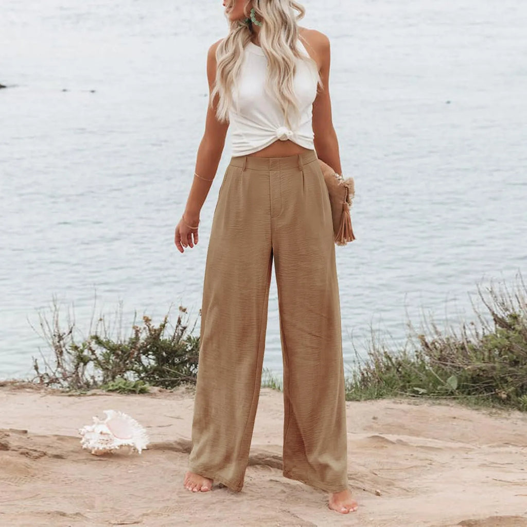 Women's Wide Leg Pants High Elastic