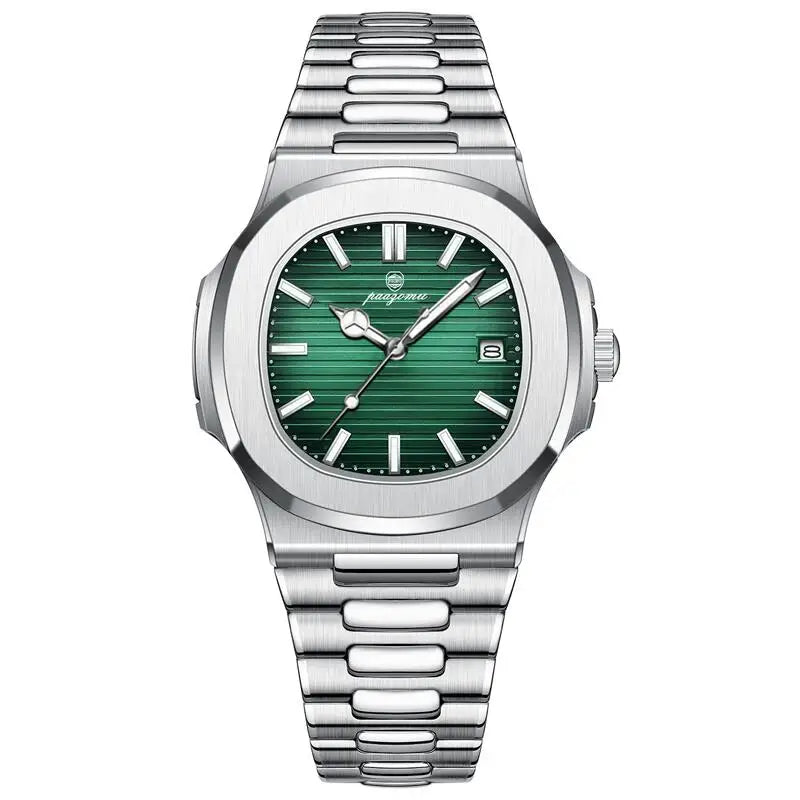 PAAZOMU Luxury Watch Stainless Steel Square
