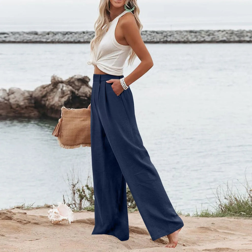 Women's Wide Leg Pants High Elastic