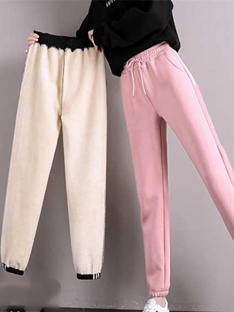 Pantalones de mujer para invierno.       Pants Fashion Casual Soild Color Leggings