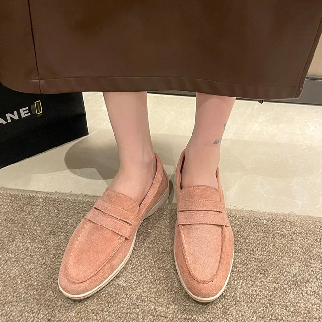 Zapatillas para mujer elegantes y cómodas Comfortable Low Top Shoes Solid Color High Quality Simple Flat Women's Shoes