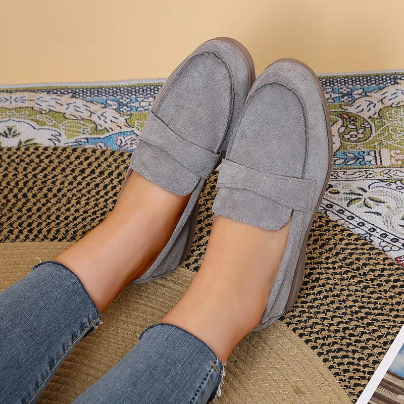 Zapatillas para mujer cómodas y elegantes  comfortable and versatile flat loafers Woman Casual Lightweight