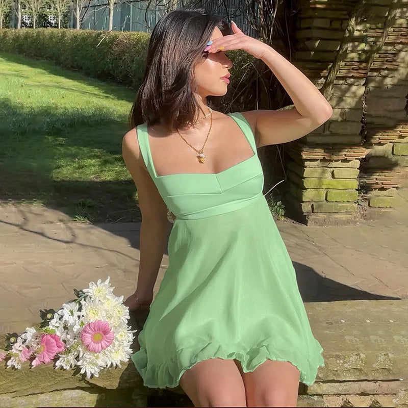Vestido de verano que resalta feminismo y dulzura