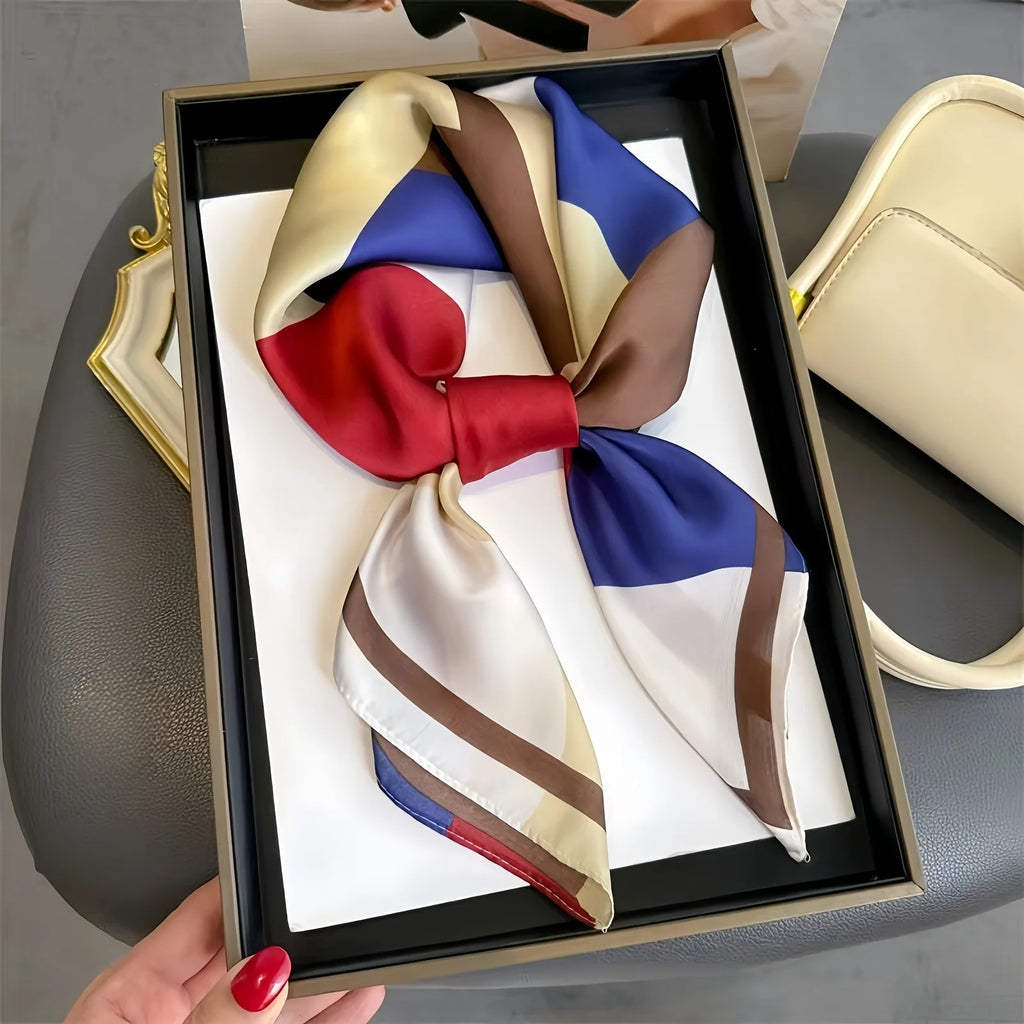 Pañuelo elegante con diseño geométrico