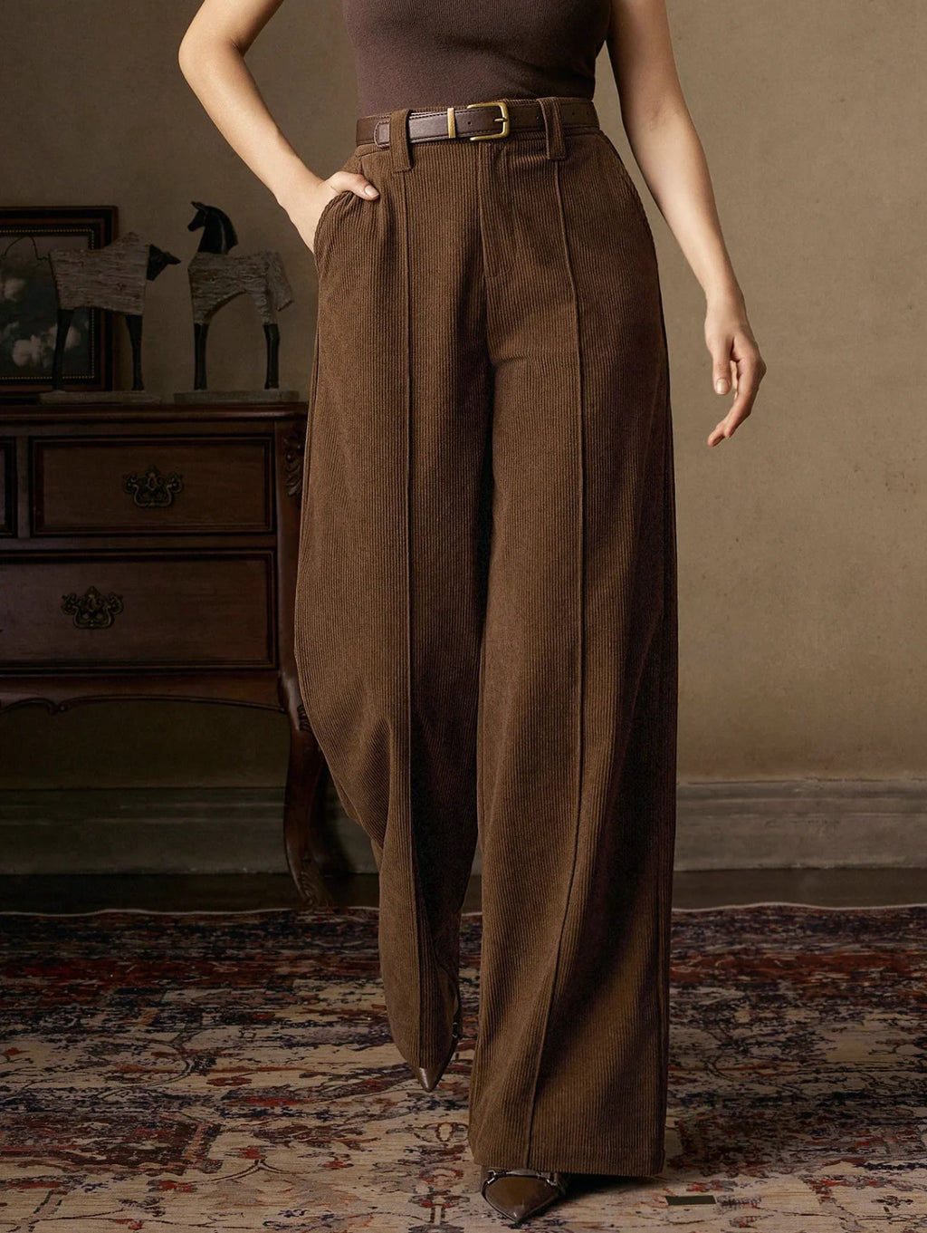 Women's Pants (No Belt).Pantalones elegantes para mujer