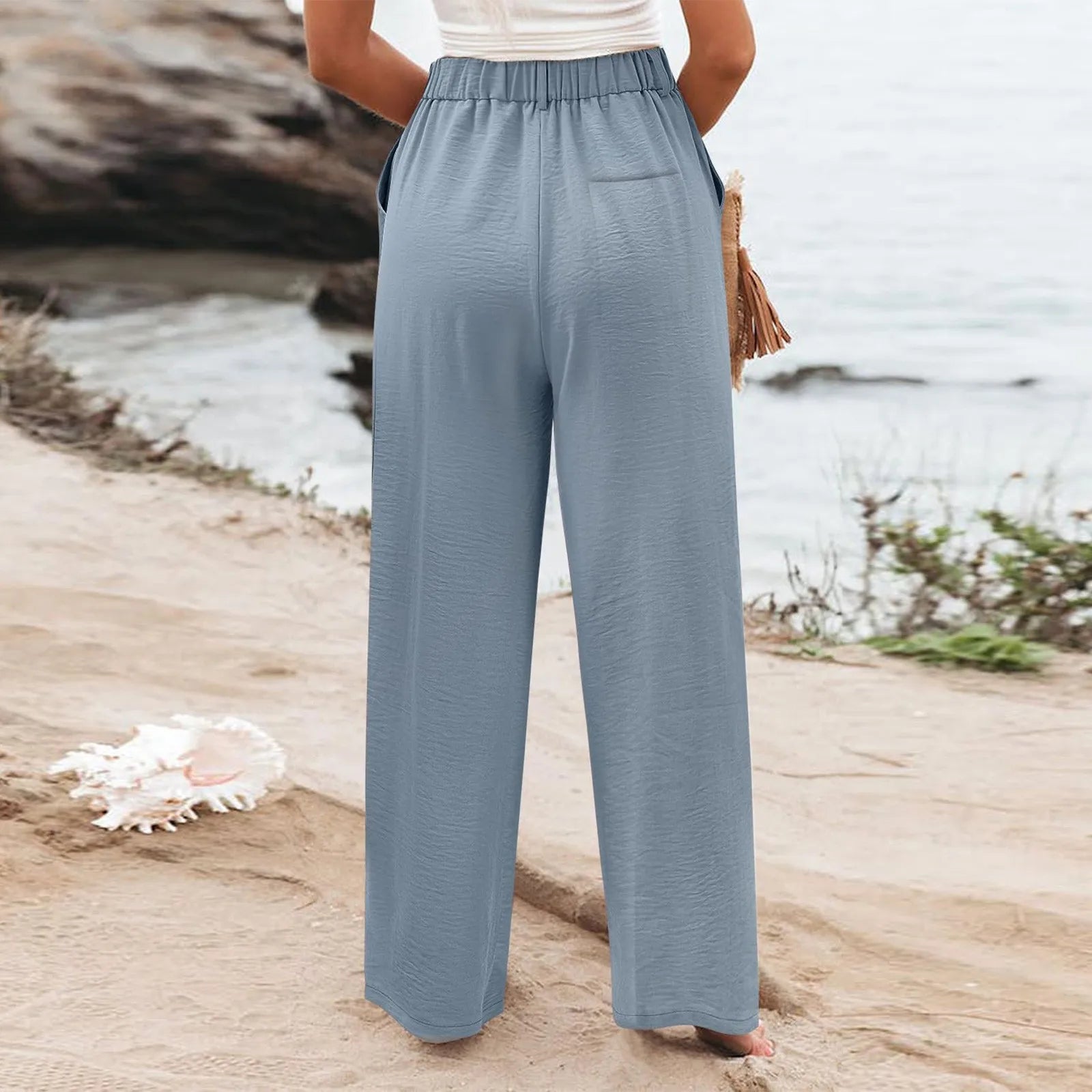 Women's Wide Leg Pants High Elastic