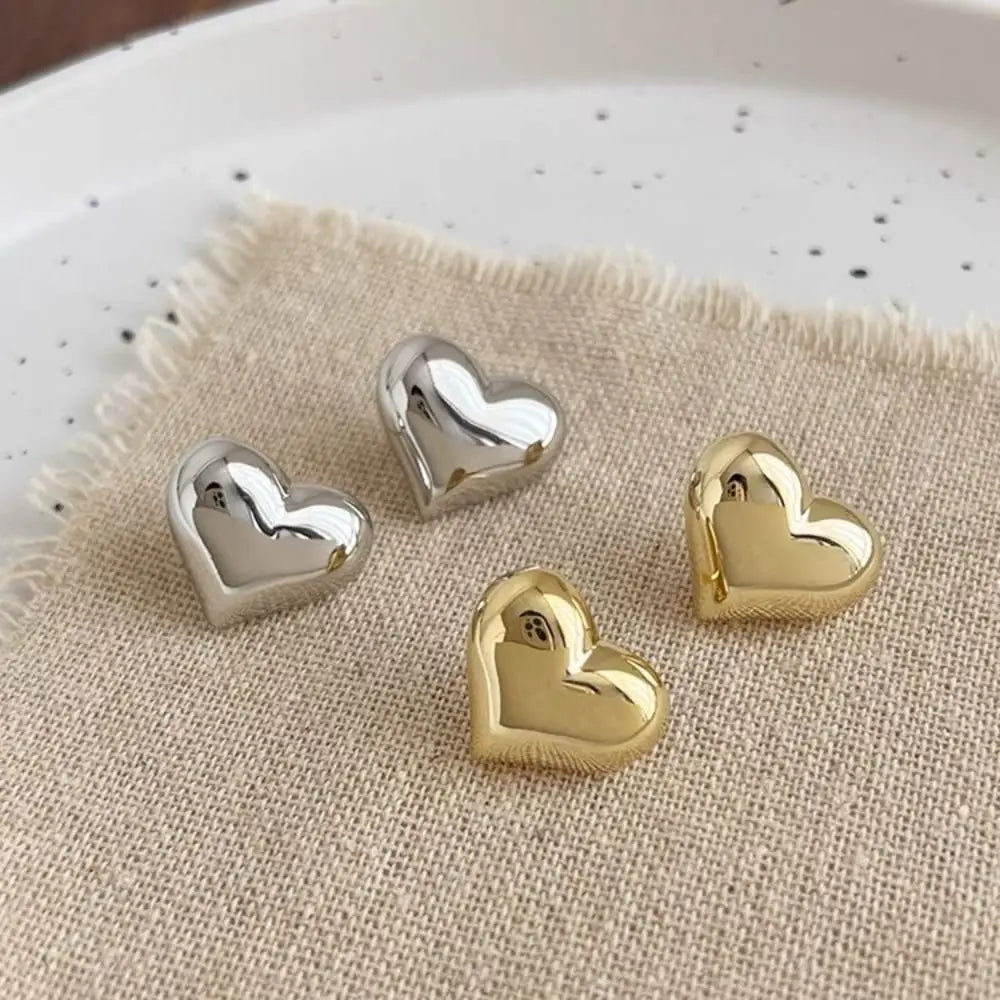 Pendientes en forma de corazón