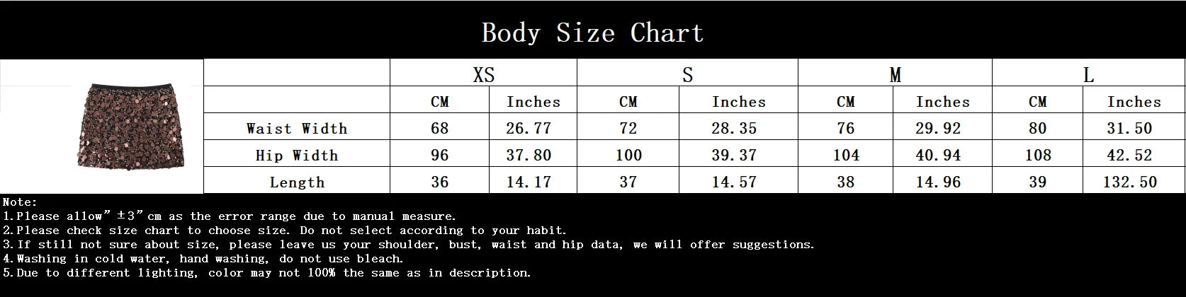 Sexy Brown Straight Chic Ladies Mini Skirts ,Saya de lentejuelas ,ideal para las fiestas y salidas navideñas