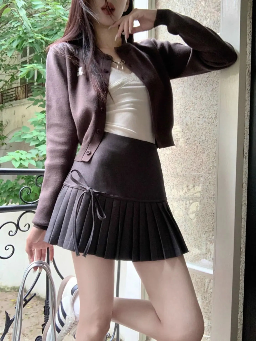 Women Summer Anti-Light Polyester Pleated Skirts