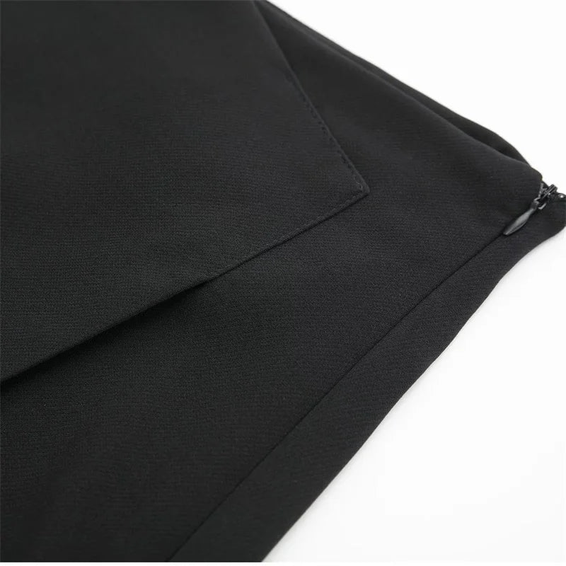 Women Casual Bermuda Shorts Woman Skirt Shorts,pantalones con faldas y corte asimétrico