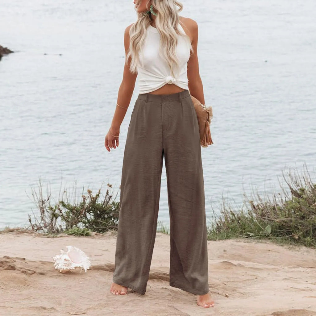 Women's Wide Leg Pants High Elastic