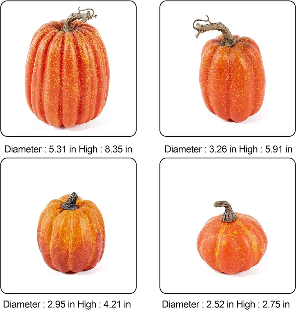 7pcs Artificial Pumpkins