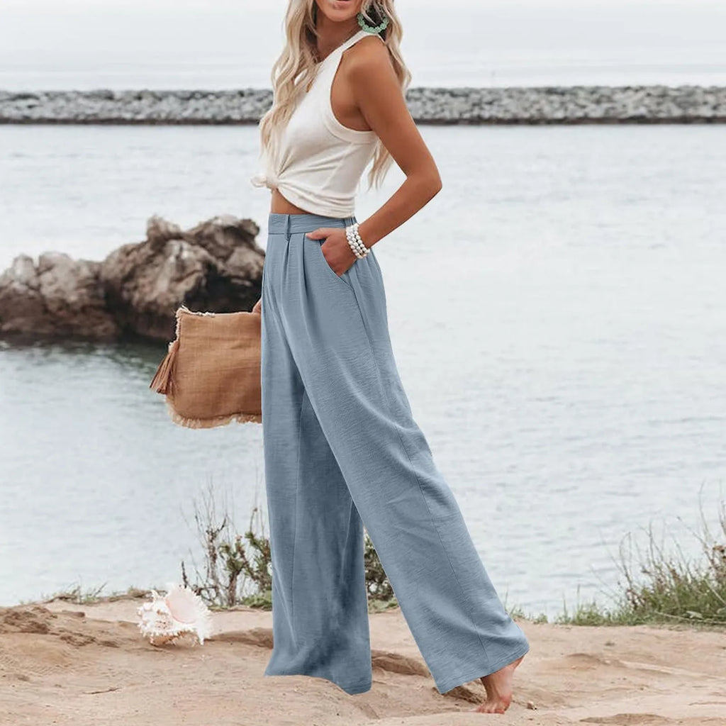 Women's Wide Leg Pants High Elastic